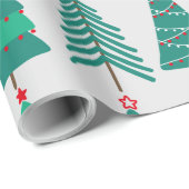 kerstbomen cadeaupapier (Rol Hoek)
