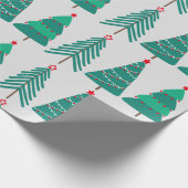 kerstbomen cadeaupapier (Hoek)