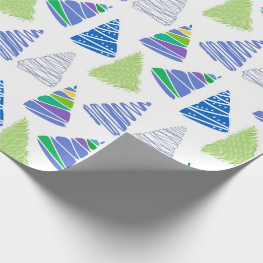 Kerstbomen Cadeaupapier (Hoek)