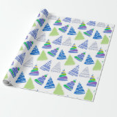 Kerstbomen Cadeaupapier (Uitgerold)