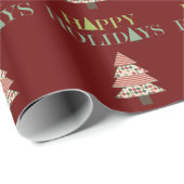 kerstbomen cadeaupapier (Rol Hoek)