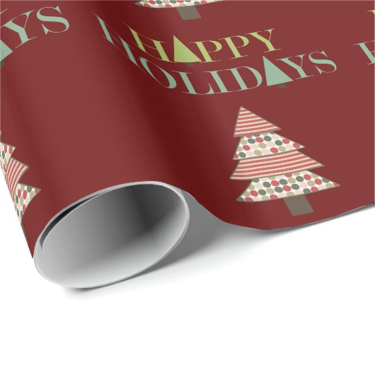 kerstbomen cadeaupapier (Rol Hoek)