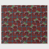  kerstbomen cadeaupapier (Vlak)