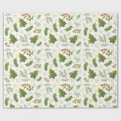 Kerstbomen cadeaupapier (Vlak)