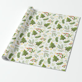 Kerstbomen cadeaupapier