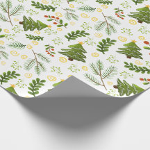 Kerstbomen cadeaupapier