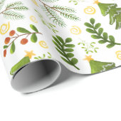 Kerstbomen cadeaupapier (Rol Hoek)