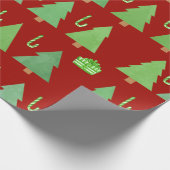 Kerstbomen Cadeaupapier (Hoek)