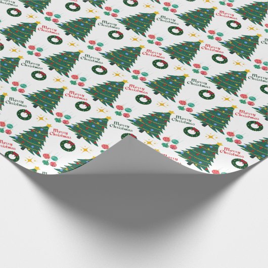 kerstbomen cadeaupapier (Hoek)