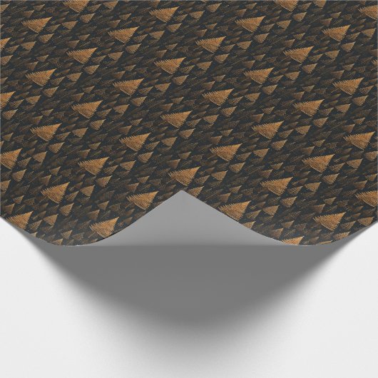 kerstbomen cadeaupapier (Hoek)