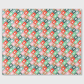 kerstbomen cadeaupapier (Vlak)