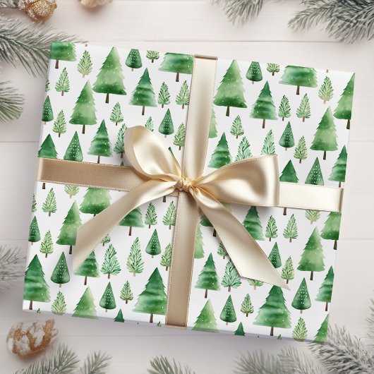 kerstbomen cadeaupapier