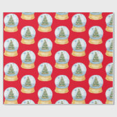 Kerstbomen Cadeaupapier (Vlak)