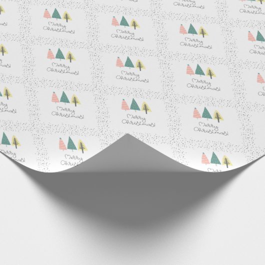 kerstbomen cadeaupapier (Hoek)