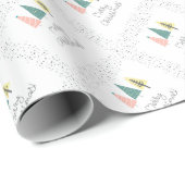 kerstbomen cadeaupapier (Rol Hoek)