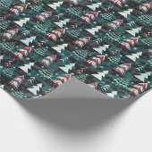 kerstbomen. cadeaupapier (Hoek)
