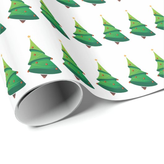 kerstbomen cadeaupapier (Rol Hoek)