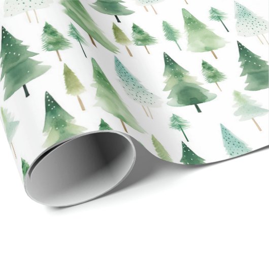 kerstbomen cadeaupapier (Rol Hoek)