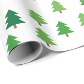kerstbomen cadeaupapier (Rol Hoek)