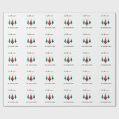 kerstbomen cadeaupapier (Vlak)