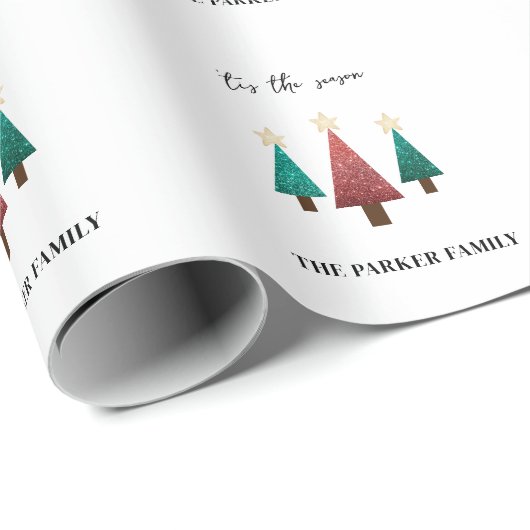 kerstbomen cadeaupapier (Rol Hoek)