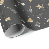 kerstbomen cadeaupapier (Rol Hoek)