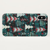 kerstbomen. Case-Mate iPhone case (Achterkant (horizontaal))