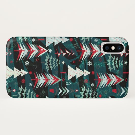 kerstbomen. Case-Mate iPhone case (Achterkant (horizontaal))