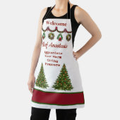 kerstbomen Chef Holiday Appreciation Custom Schort (Insitu)