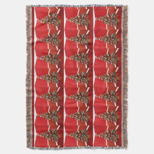 kerstbomen deken (Voorkant Verticaal)