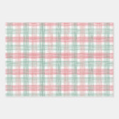 kerstbomen die papierbladen overvullen inpakpapier vel (Voorkant)