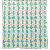 kerstbomen douchegordijn (Voorkant)