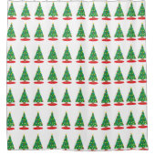 kerstbomen douchegordijn (Voorkant)
