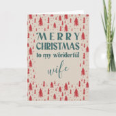 kerstbomen Echtgenote Kerst Natuurlijke Kerst Feestdagen Kaart (Voorkant)