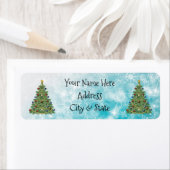 kerstbomen en Adresetiketten Etiket (Insitu)