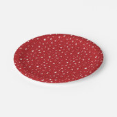 kerstbomen en Borden voor snowflakes Papieren Bordje (Gekanteld)