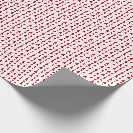 kerstbomen en cadeaupatroon cadeaupapier (Hoek)