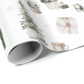 kerstbomen en Cadeaus Cadeaupapier (Rol Hoek)