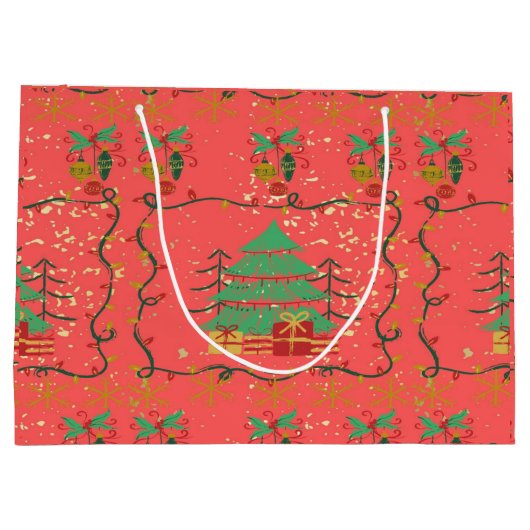 Kerstbomen en Cadeaus - RG Cadeautas - Groot (Achterkant)