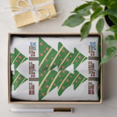 kerstbomen en cadeautjes tissuepapier (Geschenk)