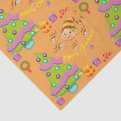 kerstbomen en Elfs Tissuepapier (Detail)