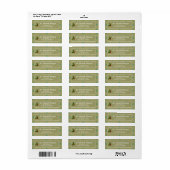 Kerstbomen en Holly Return Address Labels (Full Sheet)