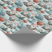 kerstbomen en kerstbomen cadeaupapier (Hoek)