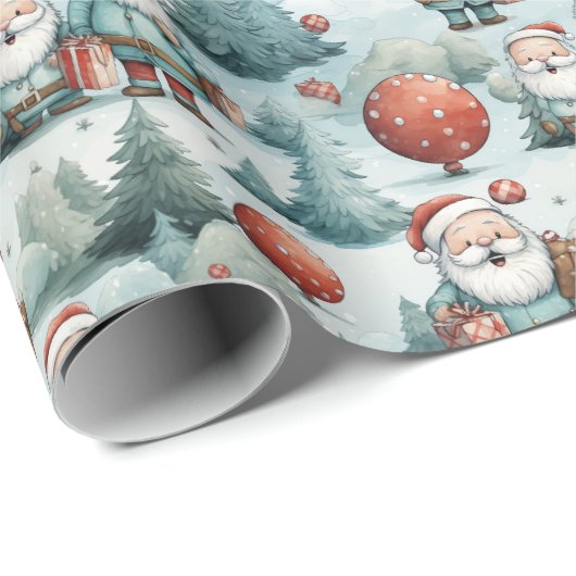 kerstbomen en kerstbomen cadeaupapier (Rol Hoek)