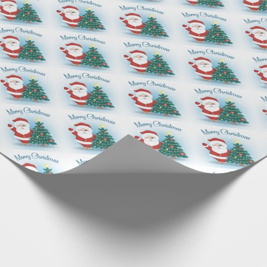 kerstbomen en kerstbomen cadeaupapier (Hoek)