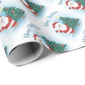 kerstbomen en kerstbomen cadeaupapier (Rol Hoek)