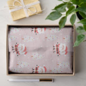 Kerstbomen en kerstmannetjes tissuepapier (Geschenk)