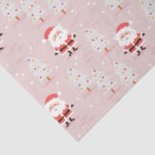 Kerstbomen en kerstmannetjes tissuepapier (Detail)