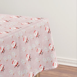 kerstbomen en kerstmanskerstbomen tafelkleed