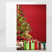 Kerstbomen en kerstparken briefpapier (Voorkant / Achterkant)